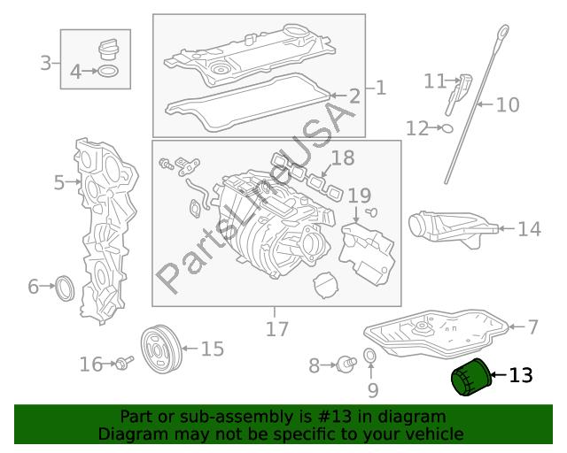Picture of Genuine Toyota Lexus Filter Scion Corolla Prius RAV4 C-HR Oil Engine 90915-YZZN1